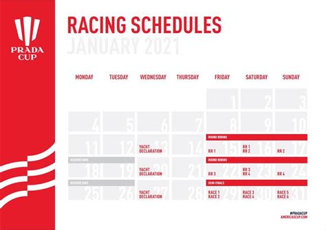 prada cup 2021 schedule